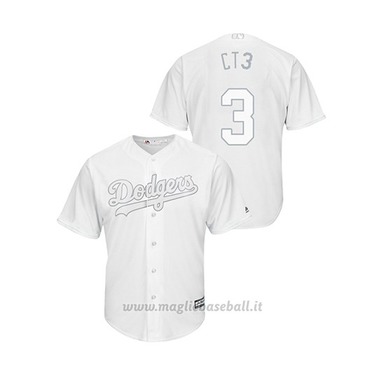 Maglia Baseball Uomo Los Angeles Dodgers Chris Tayl Or 2019 Players Weekend Ct3 Replica Bianco